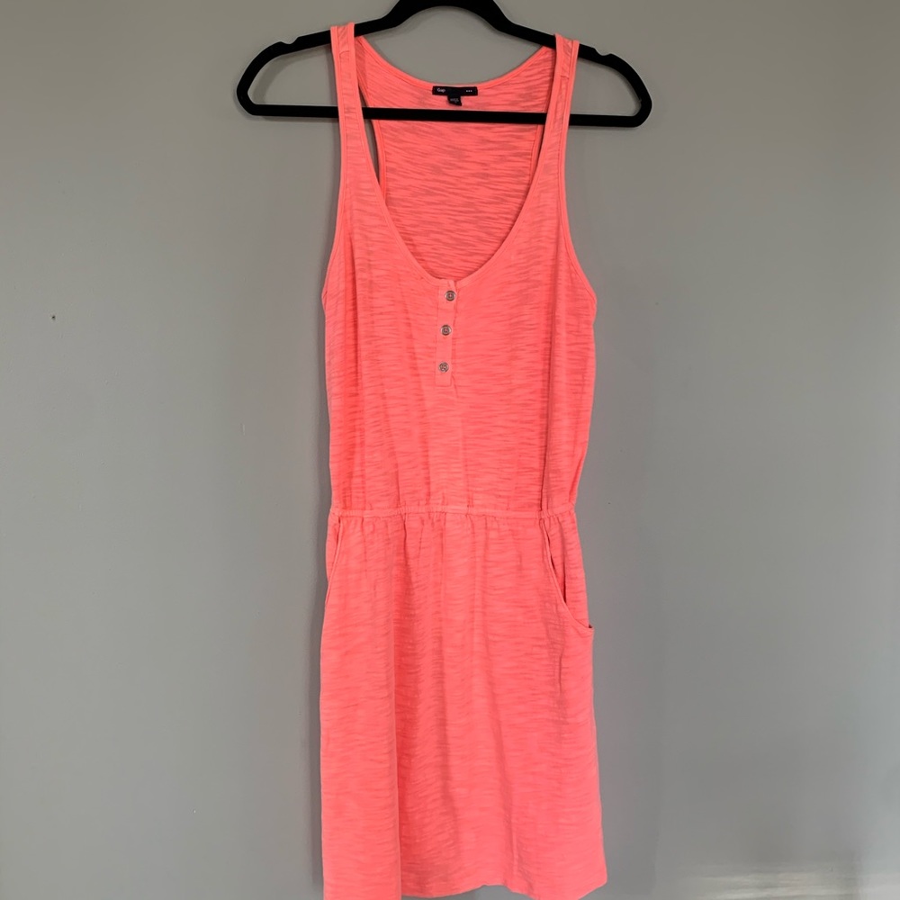 Gap neon pink beach dress